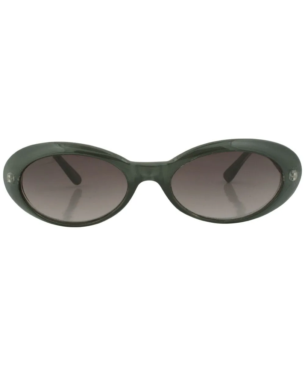 BITTERS Green Oval Sunglasses sold by Giant Vintage product image thumbnail 3