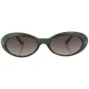 BITTERS Green Oval Sunglasses sold by Giant Vintage
