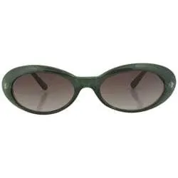 BITTERS Green Oval Sunglasses sold by Giant Vintage