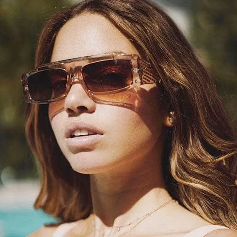 MARTINO Crystal Tan 90s Hip-Hop Sunglasses sold by Giant Vintage product image thumbnail 2