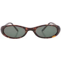 QUITIT Tortoise Oval Sunglasses sold by Giant Vintage