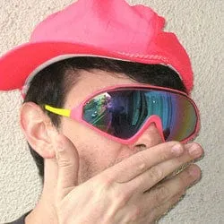 THE LIP Pink/Yellow sold by Giant Vintage