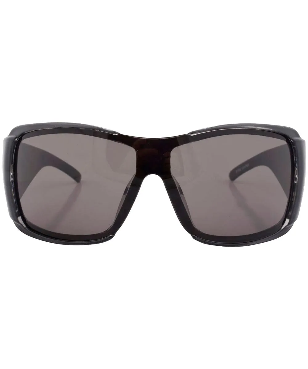 ROLLED Smoke Oversized Sunglasses sold by Giant Vintage product image thumbnail 2