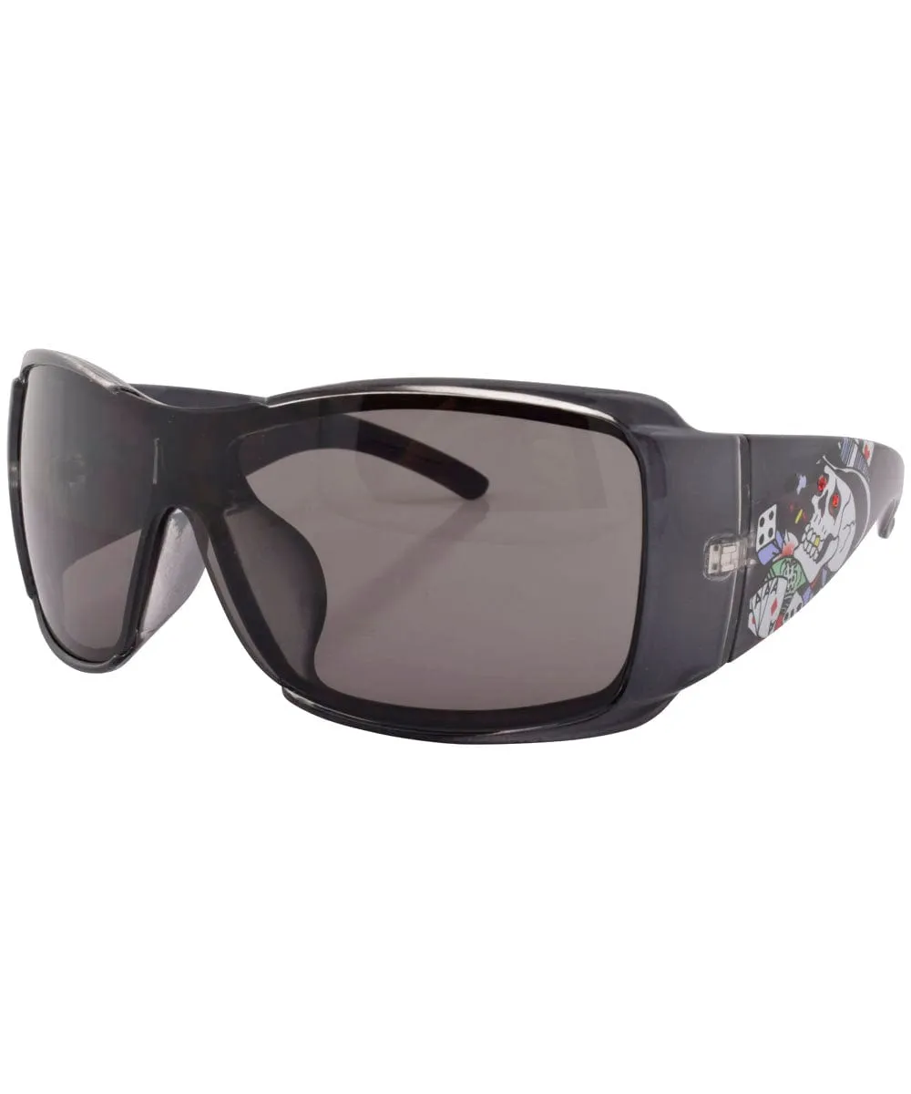 ROLLED Smoke Oversized Sunglasses sold by Giant Vintage product image thumbnail 3