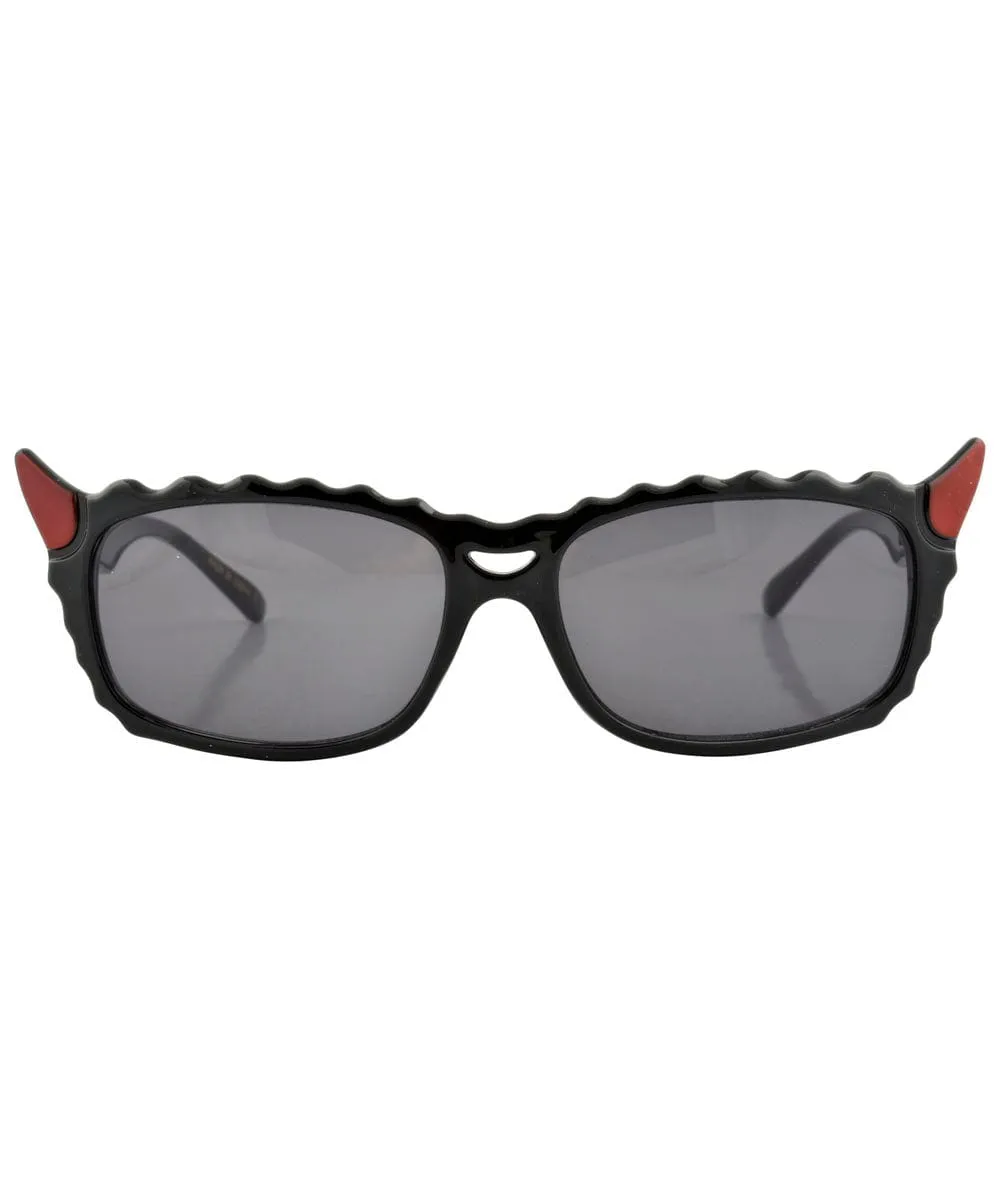 LIL' DEVIL Black Indie Sunglasses sold by Giant Vintage product image thumbnail 3