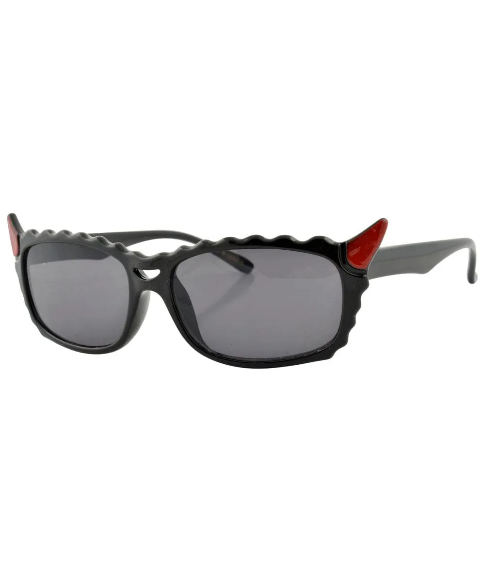 LIL' DEVIL Black Indie Sunglasses sold by Giant Vintage product image thumbnail 2