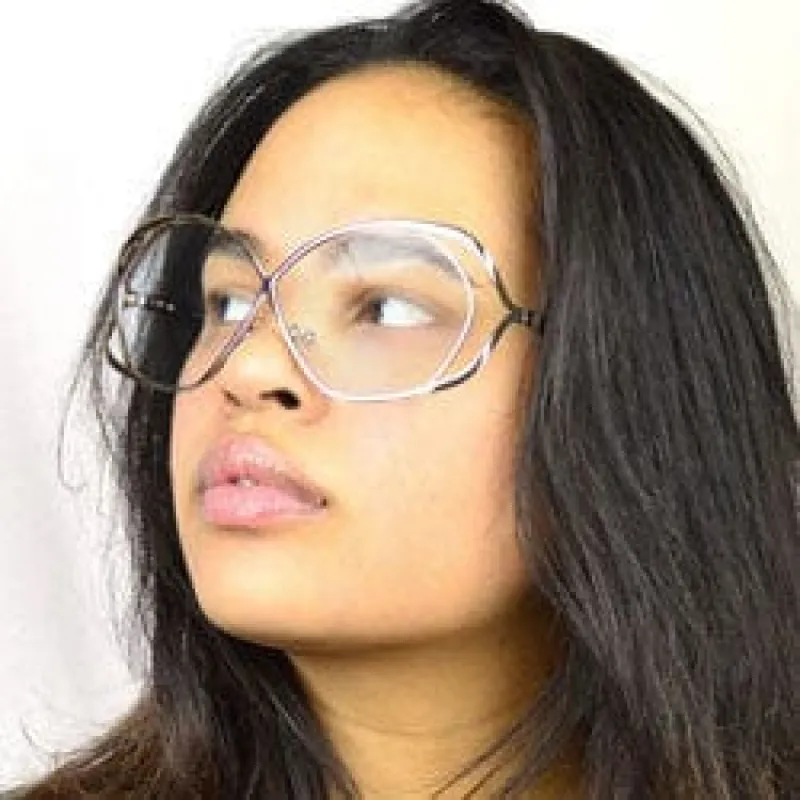 SOPHIA Silver/Clear Glasses sold by Giant Vintage