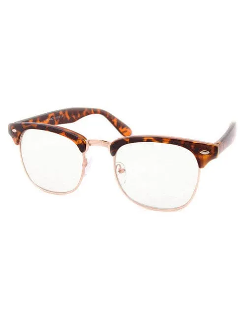 RATTNER Tortoise Clear Browline Glasses sold by Giant Vintage product image thumbnail 2