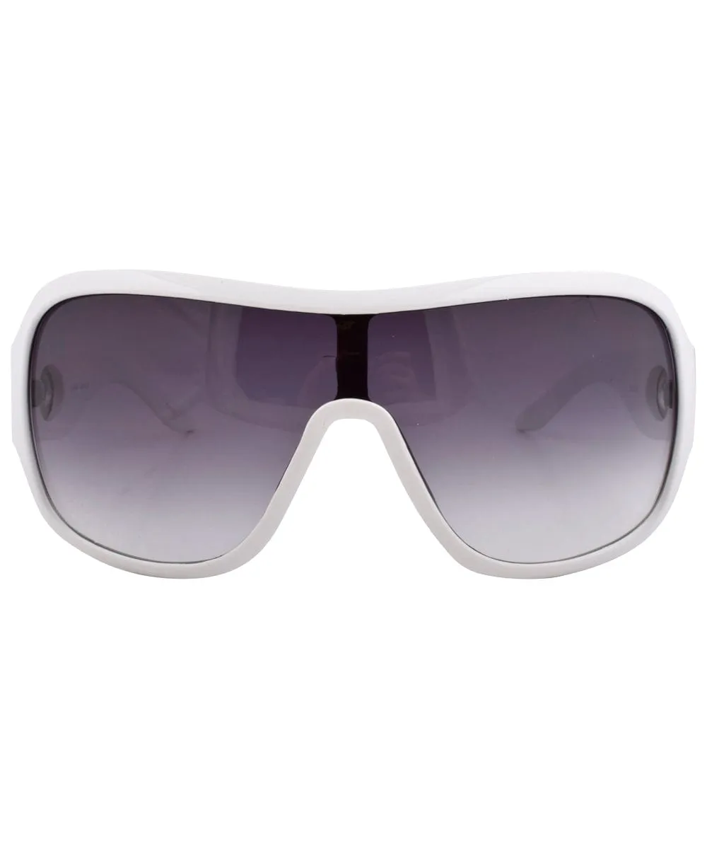 FAME White Oversized Sunglasses sold by Giant Vintage product image thumbnail 3