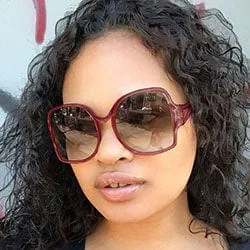 CRICKET Wine Oversized Sunglasses sold by Giant Vintage