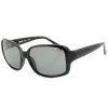 RABBIT Black 90s Large Rectangle Mod Sunglasses sold by Giant Vintage