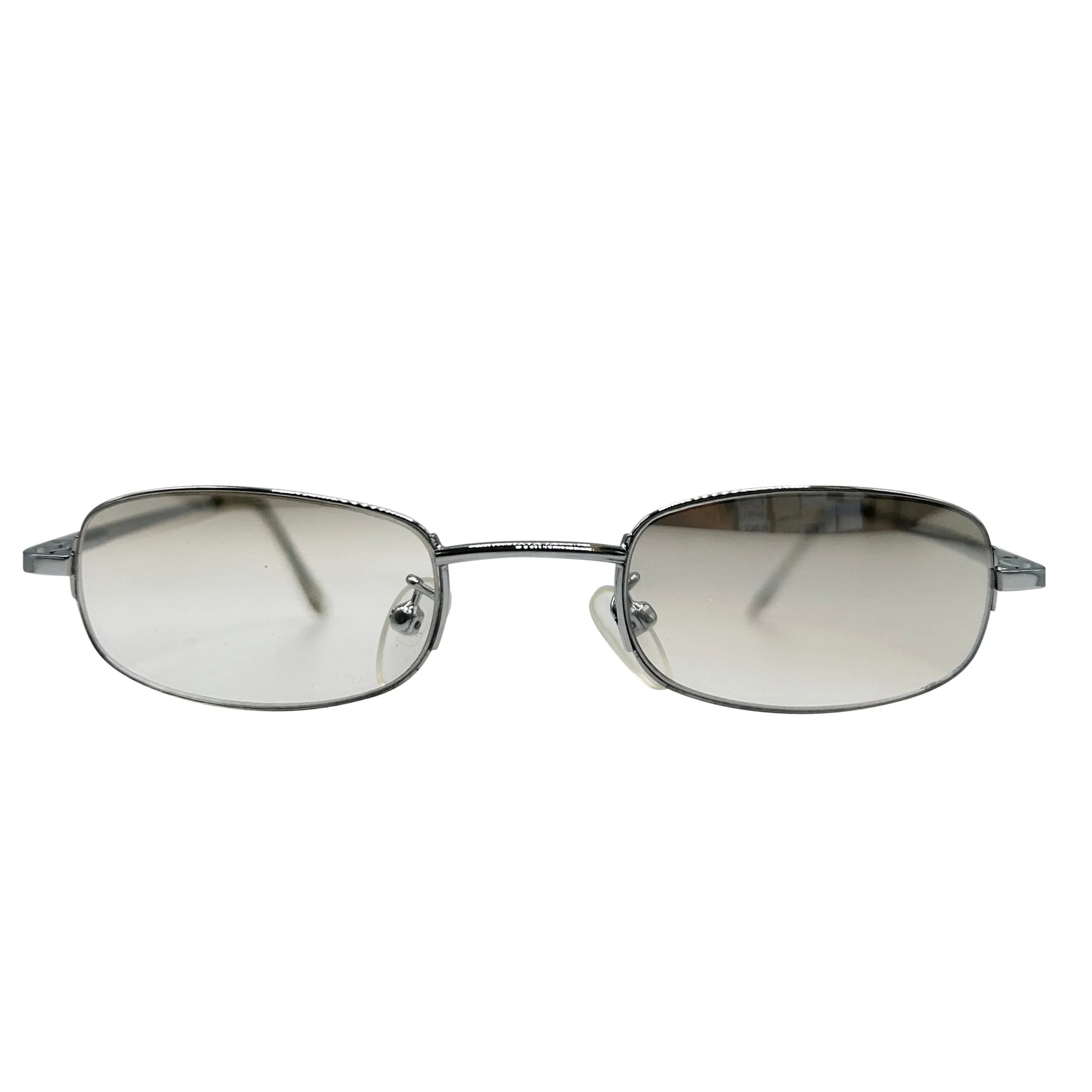 HARDCORE Small Clear Rectangular 90s Glasses sold by Giant Vintage product image thumbnail 5