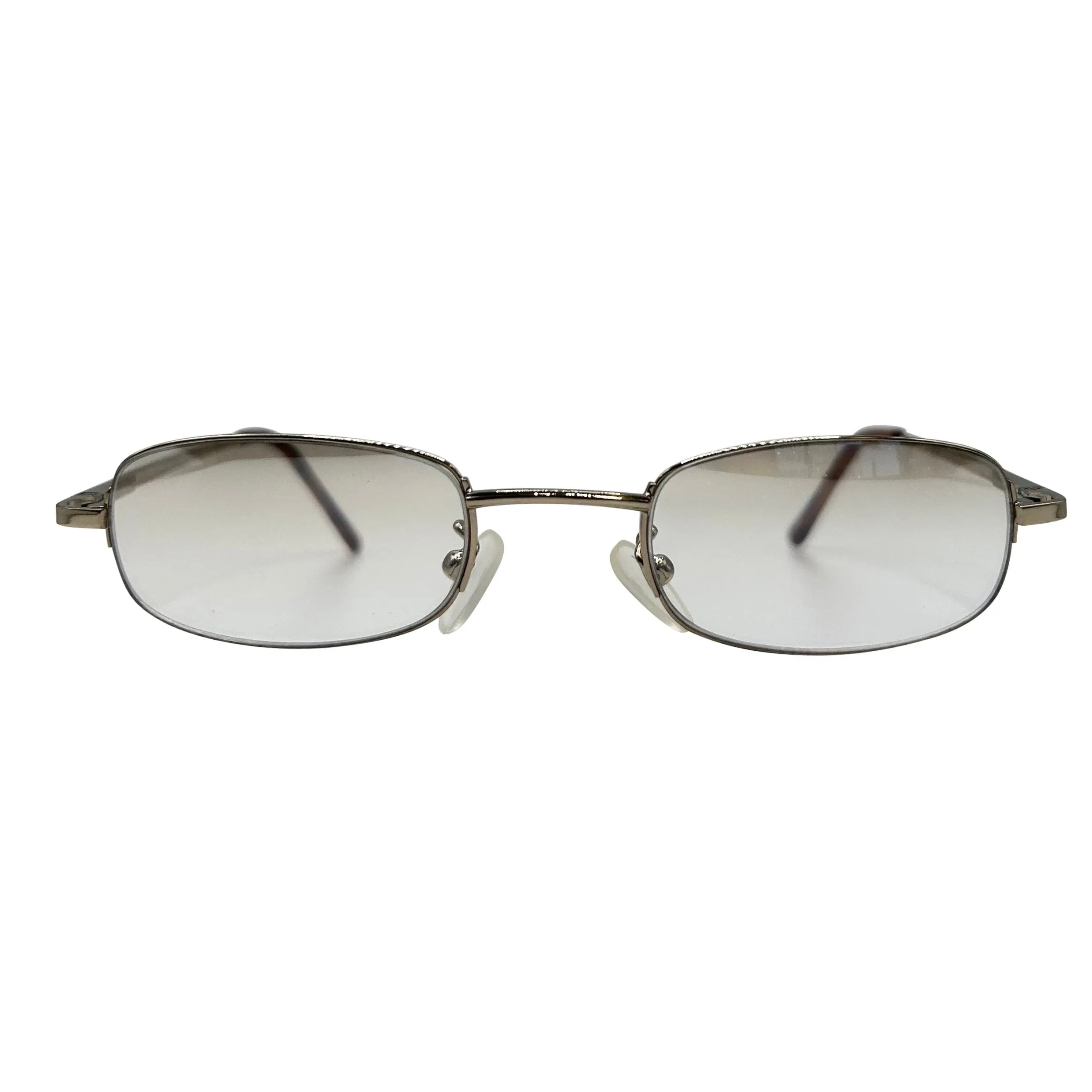 HARDCORE Small Clear Rectangular 90s Glasses sold by Giant Vintage product image thumbnail 3