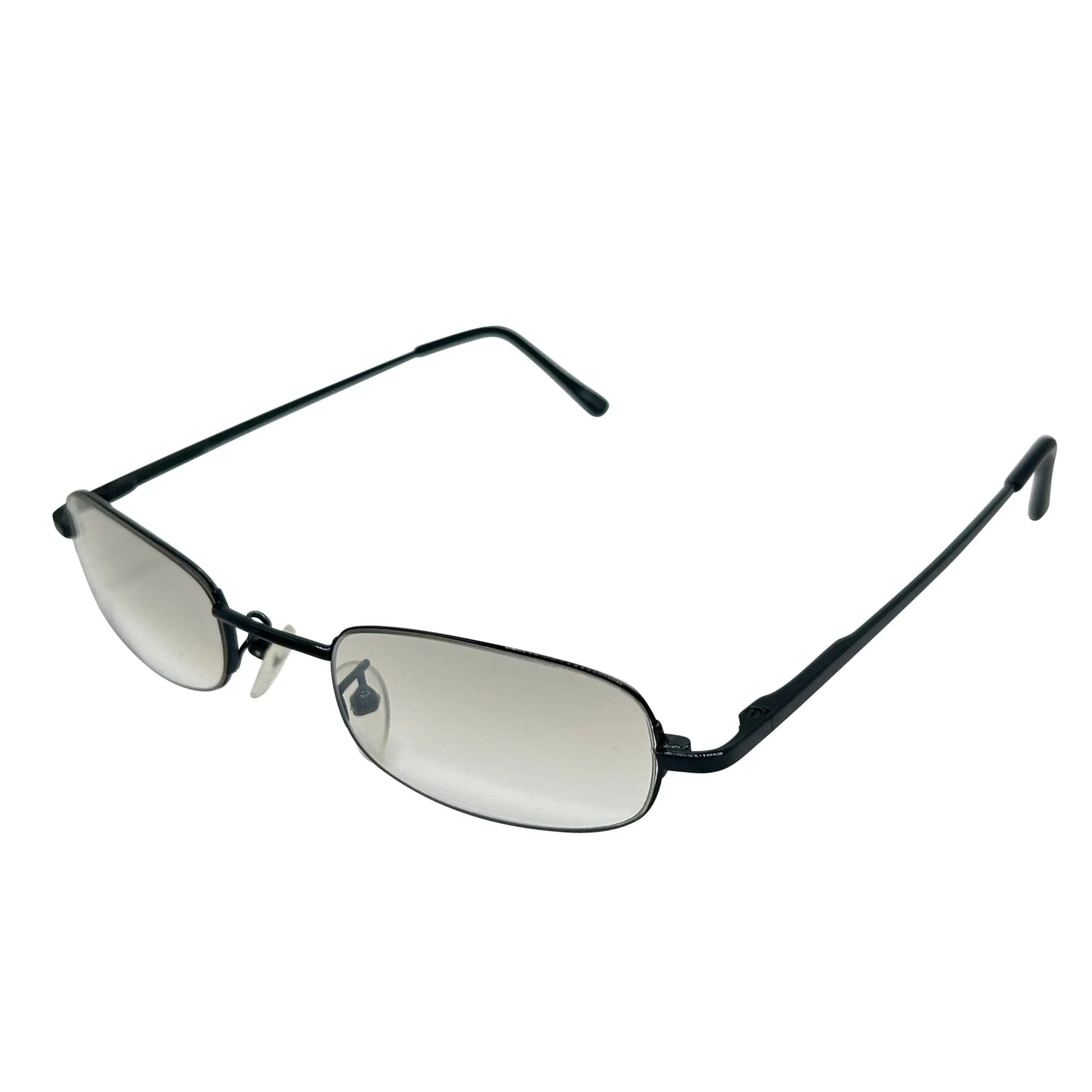 HARDCORE Small Clear Rectangular 90s Glasses sold by Giant Vintage product image thumbnail 2