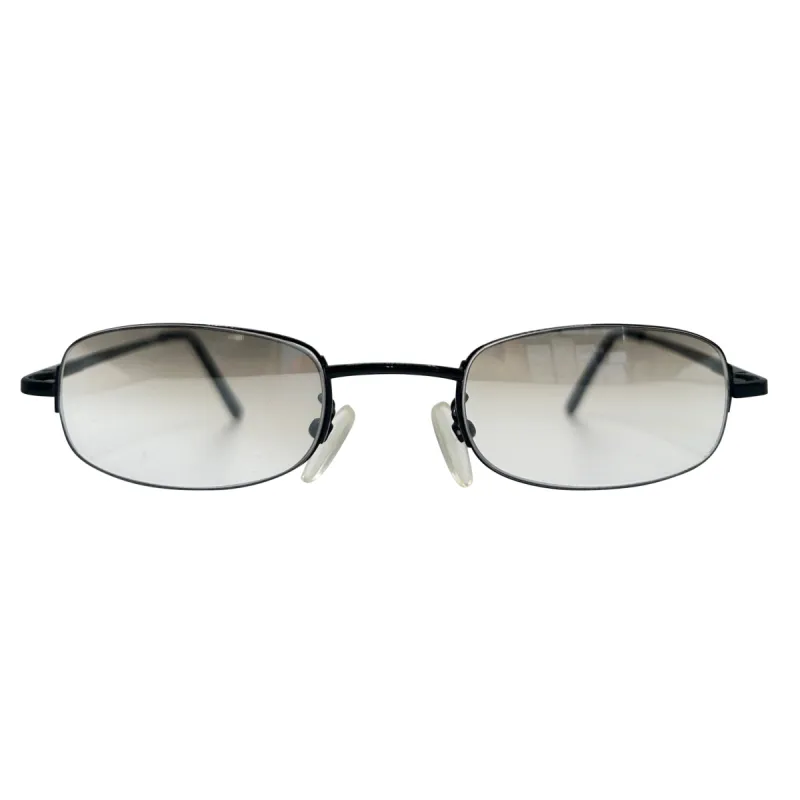 HARDCORE Small Clear Rectangular 90s Glasses sold by Giant Vintage