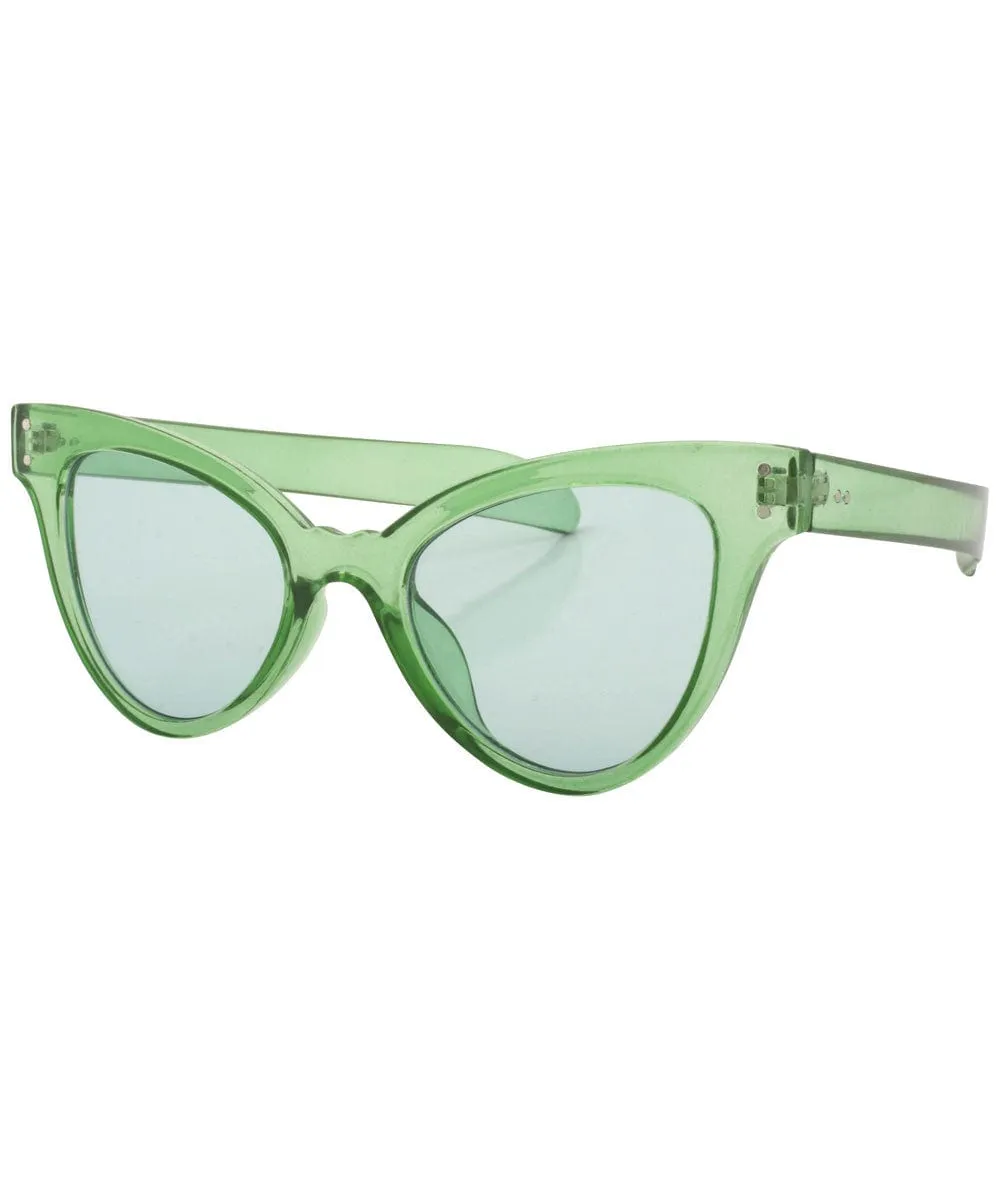 CUPID Green Cat-Eye Sunglasses sold by Giant Vintage product image thumbnail 2