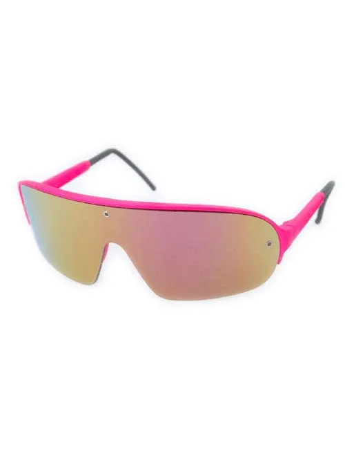 RUSH Pink Shield Sunglasses sold by Giant Vintage product image thumbnail 2