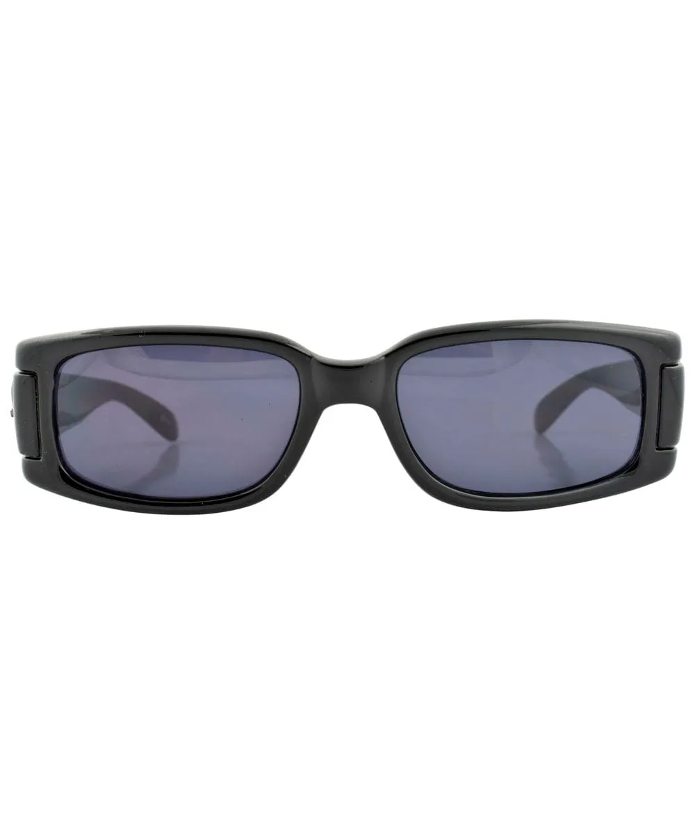 ZEPS Black Square Sunglasses sold by Giant Vintage