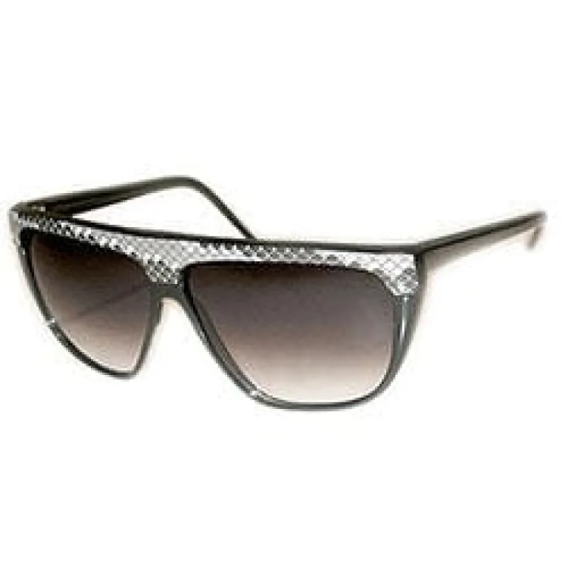 SNAGEL Black 80s Sunglasses sold by Giant Vintage