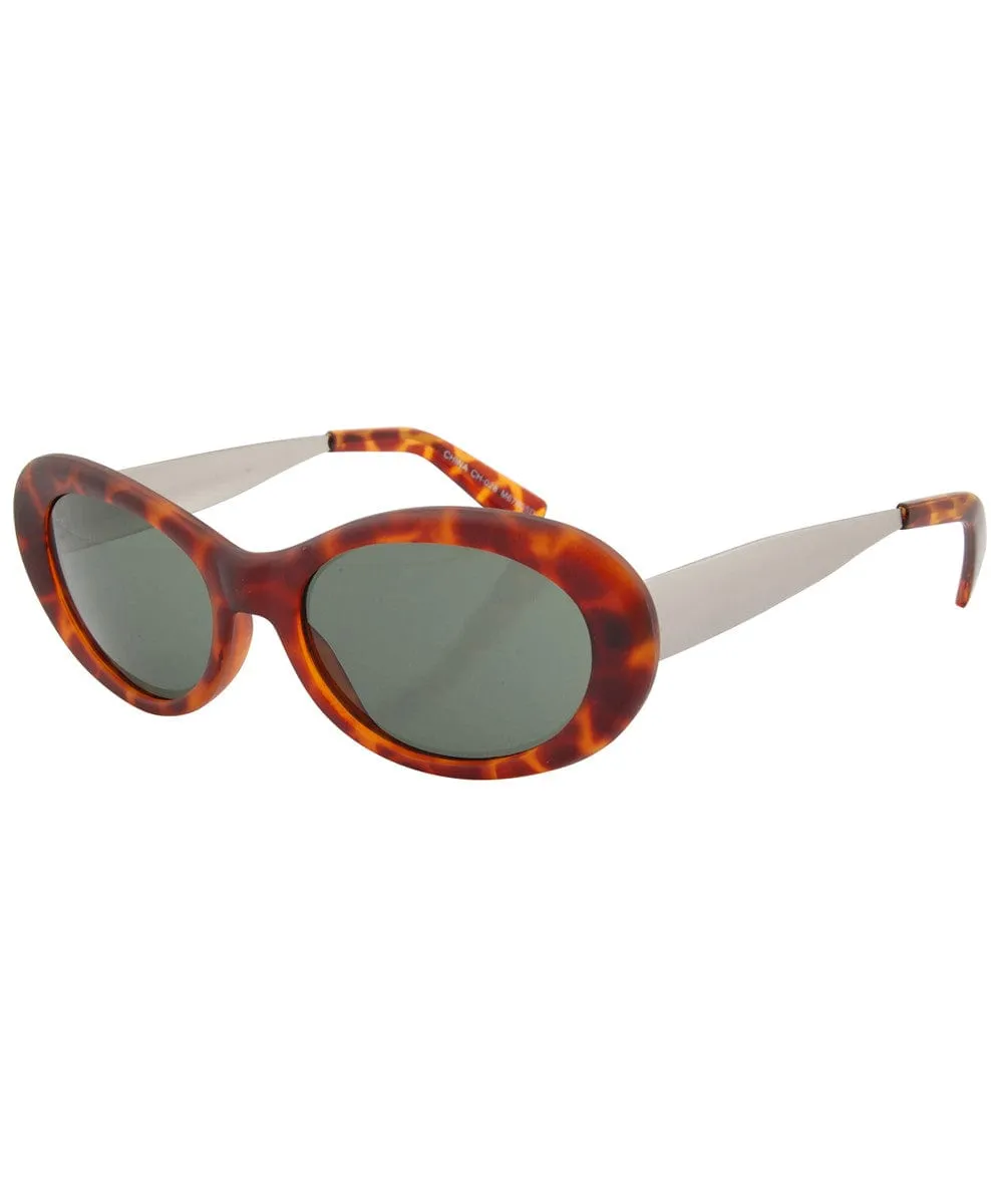 YOUTH Matte Demi Oval Sunglasses sold by Giant Vintage product image thumbnail 2