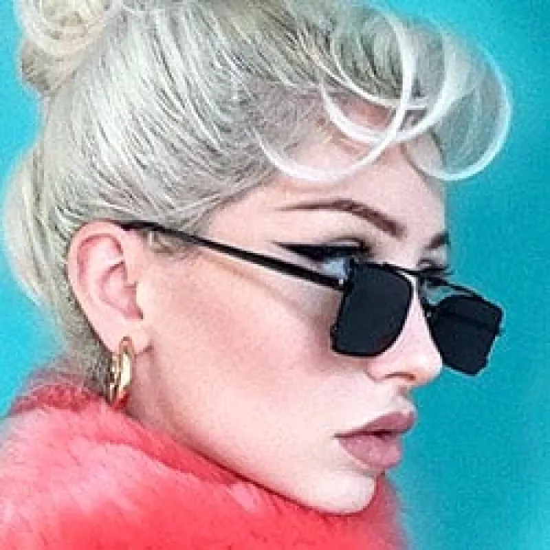 ZOOKS Black Square Steampunk Sunglasses sold by Giant Vintage