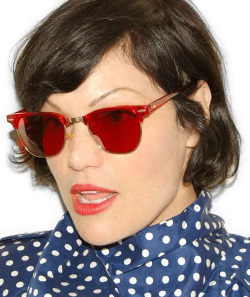 SOHO Red Rainbow Browline Sunglasses sold by Giant Vintage product image thumbnail 3