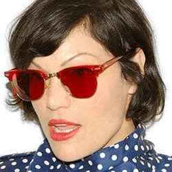 SOHO Red Rainbow Browline Sunglasses sold by Giant Vintage product image thumbnail 2
