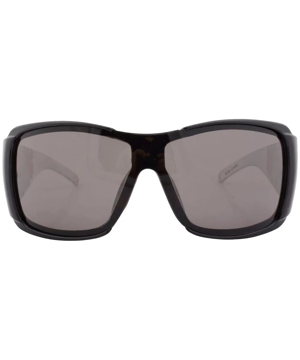 ROLLED Black/Silver Oversized Sunglasses sold by Giant Vintage product image thumbnail 2