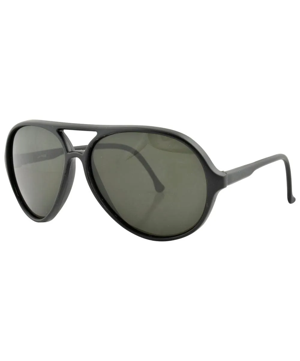 COPS Matte Black Aviator Sunglasses sold by Giant Vintage product image thumbnail 2