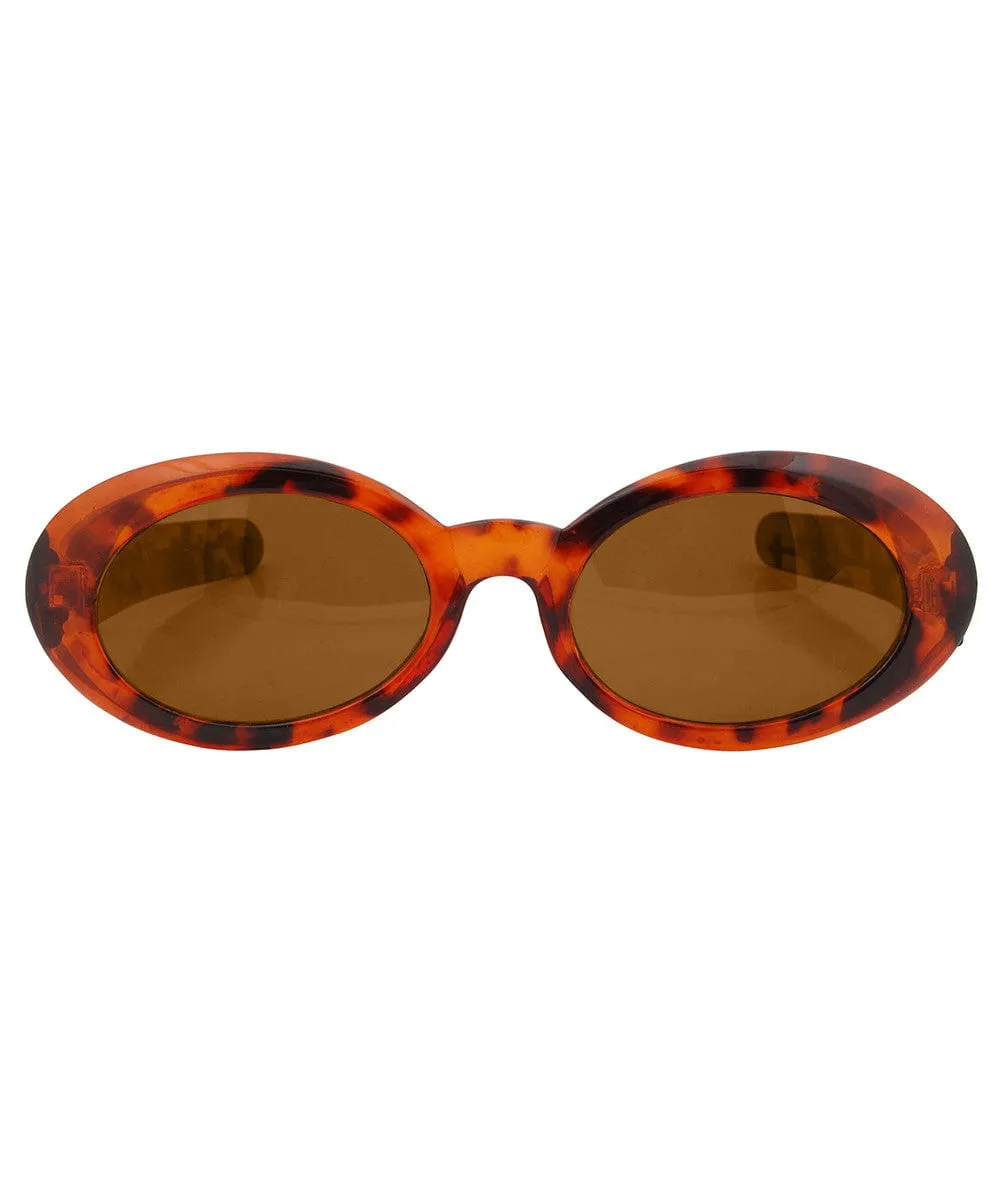 CHELS Tortoise/Brown Round Sunglasses sold by Giant Vintage product image thumbnail 5