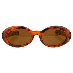 CHELS Tortoise/Brown Round Sunglasses sold by Giant Vintage