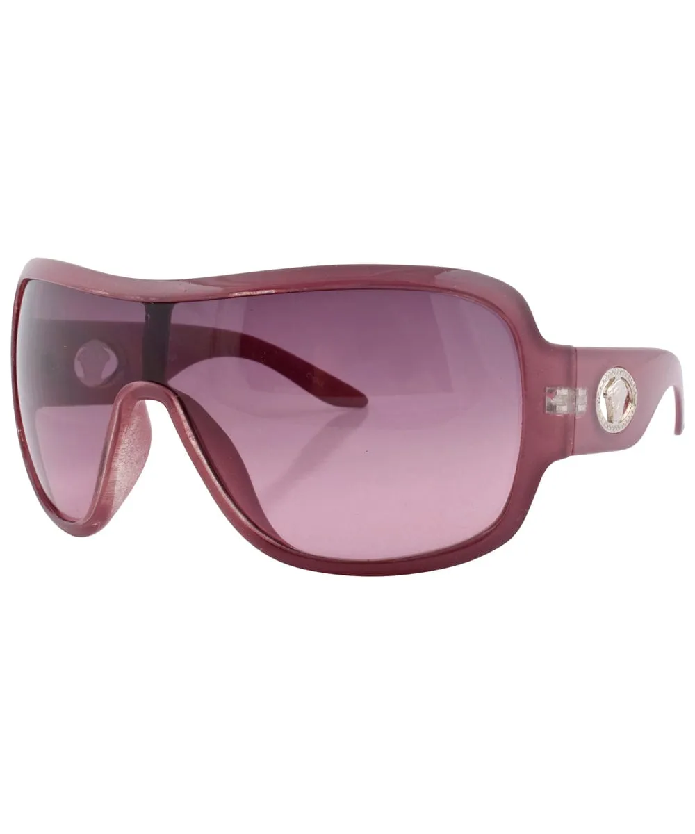 FAME Mauve Oversized Sunglasses sold by Giant Vintage product image thumbnail 2
