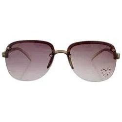 SPRINGY Smoke/Heart Rimless Sunglasses sold by Giant Vintage