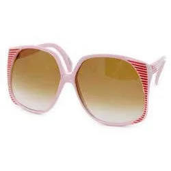 SANTA ANA Pink 70s Oversized Sunglasses sold by Giant Vintage
