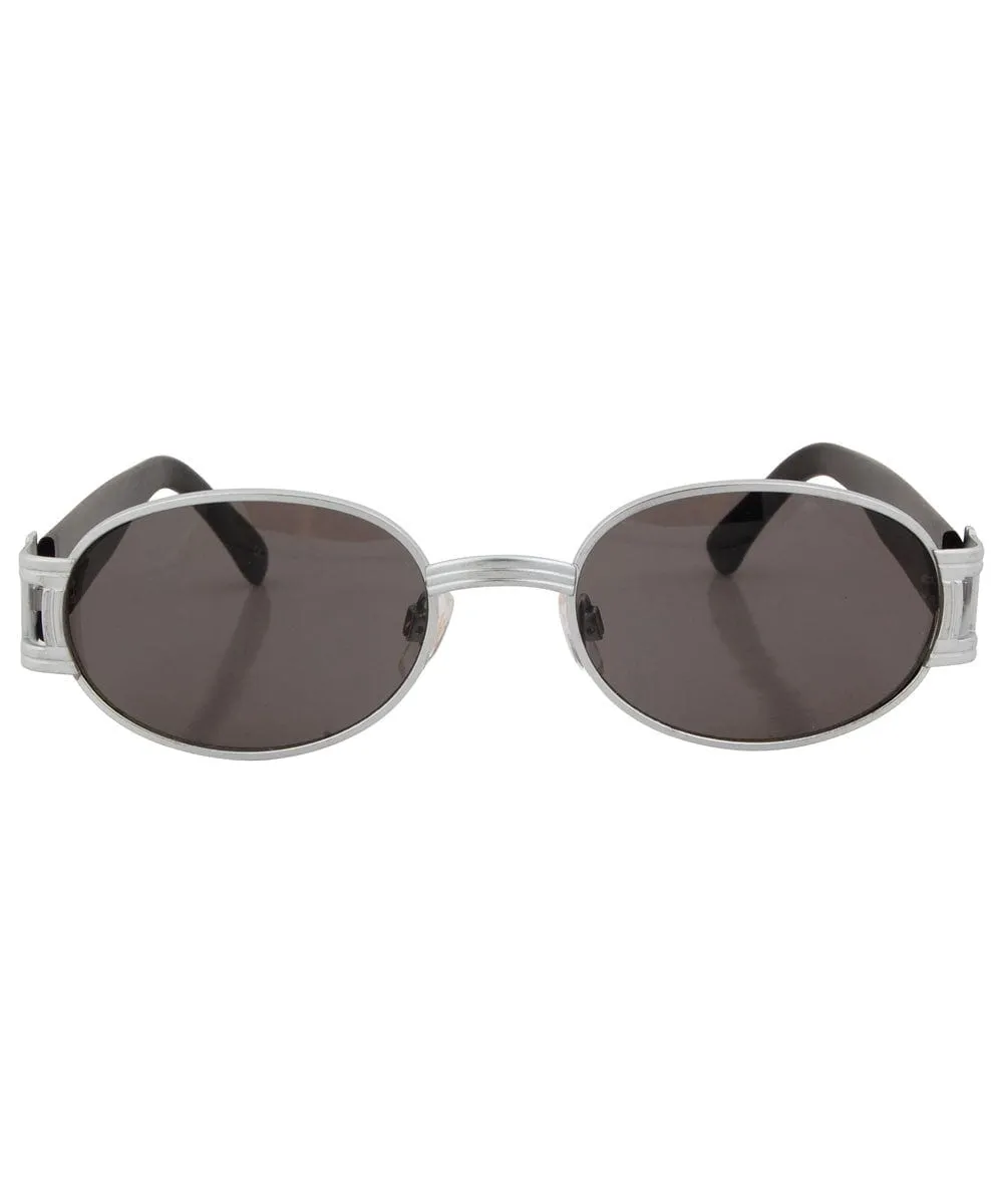 GREGG Silver/SD Oval Sunglasses sold by Giant Vintage product image thumbnail 3