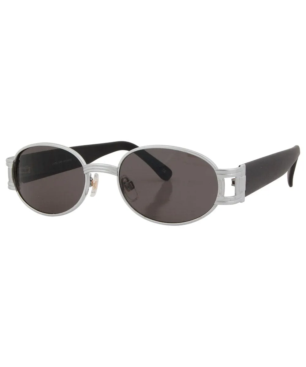 GREGG Silver/SD Oval Sunglasses sold by Giant Vintage product image thumbnail 2