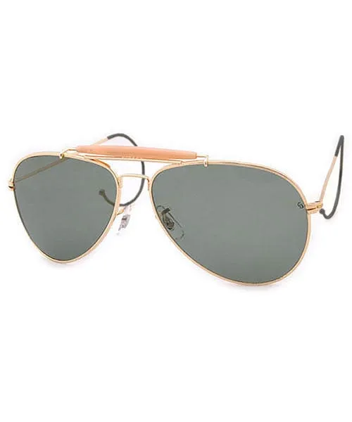 SARGE Gold Aviator Sunglasses sold by Giant Vintage product image thumbnail 2