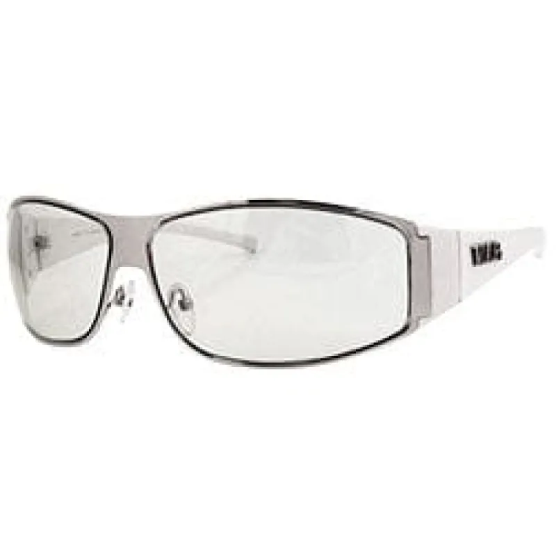 SPANGLISH White/Flash Sexy Y2K Wrap Sunglasses sold by Giant Vintage