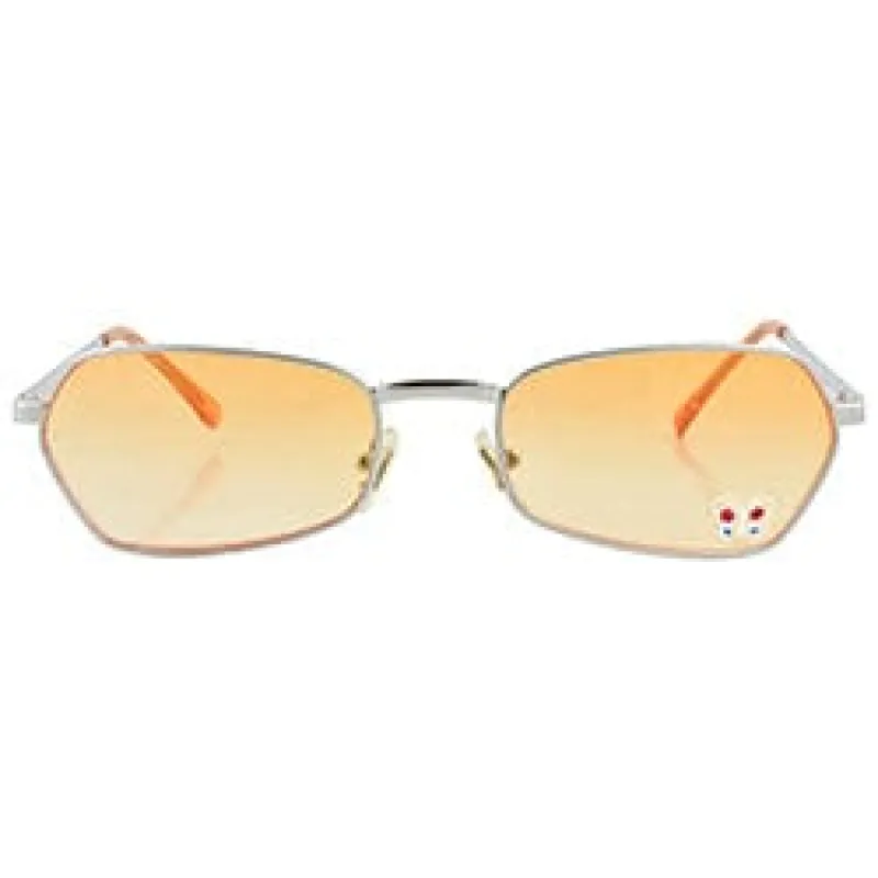 T.Y.V.M. Orange/Butterfly Rimless Sunglasses sold by Giant Vintage