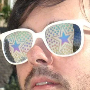 STARDOT White 80s Sunglasses sold by Giant Vintage product image thumbnail 3