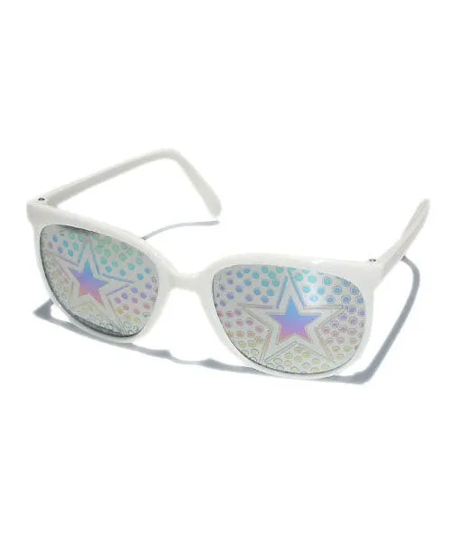 STARDOT White 80s Sunglasses sold by Giant Vintage product image thumbnail 2
