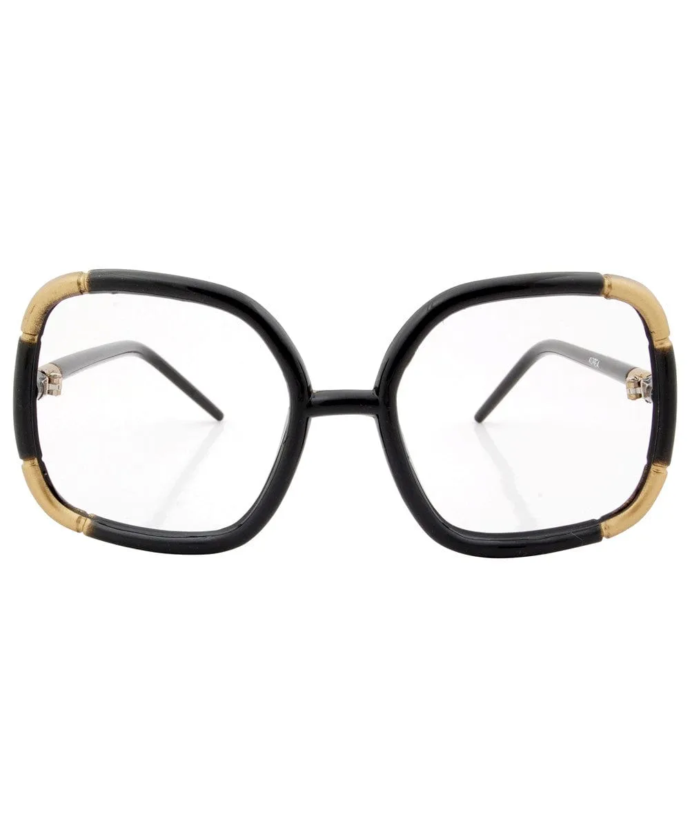 MACARONI Black/Clear Glasses sold by Giant Vintage product image thumbnail 3