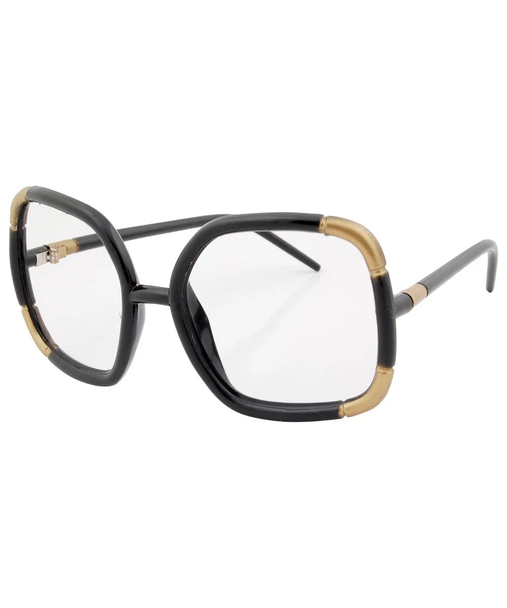 MACARONI Black/Clear Glasses sold by Giant Vintage product image thumbnail 2