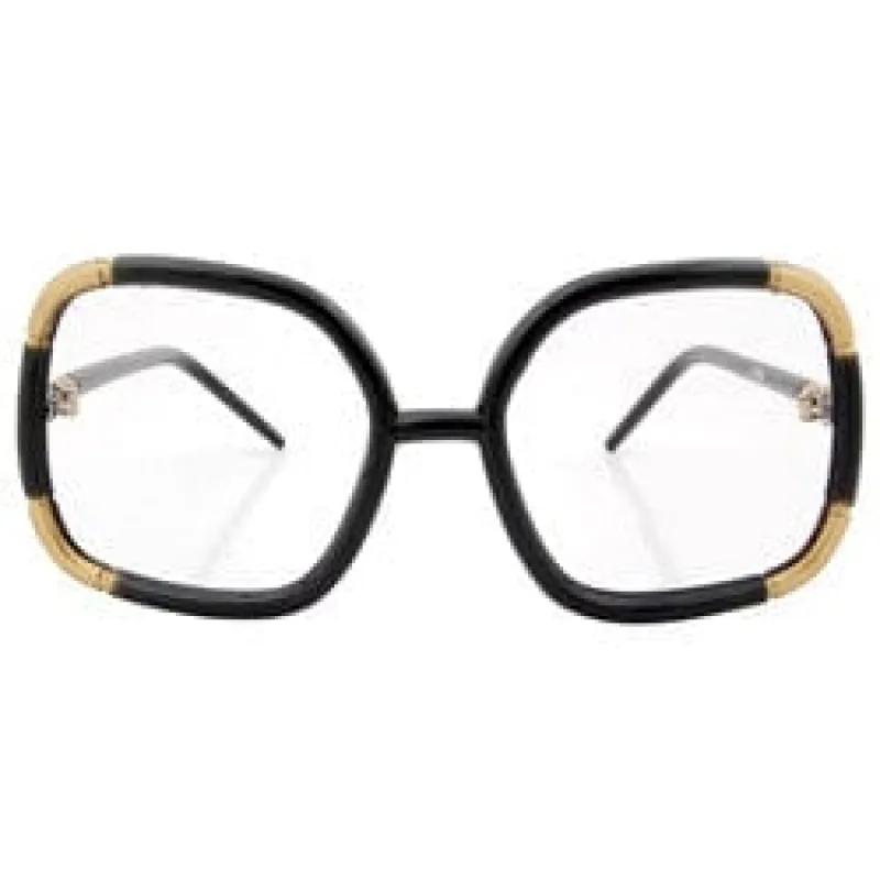 MACARONI Black/Clear Glasses sold by Giant Vintage