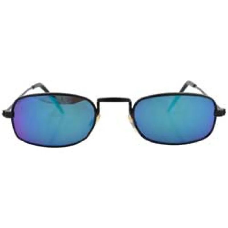 RAYS Black/RV Blue Square Sunglasses sold by Giant Vintage