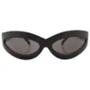 BANDITO Matte Black Fashion-Forward Sunglasses sold by Giant Vintage