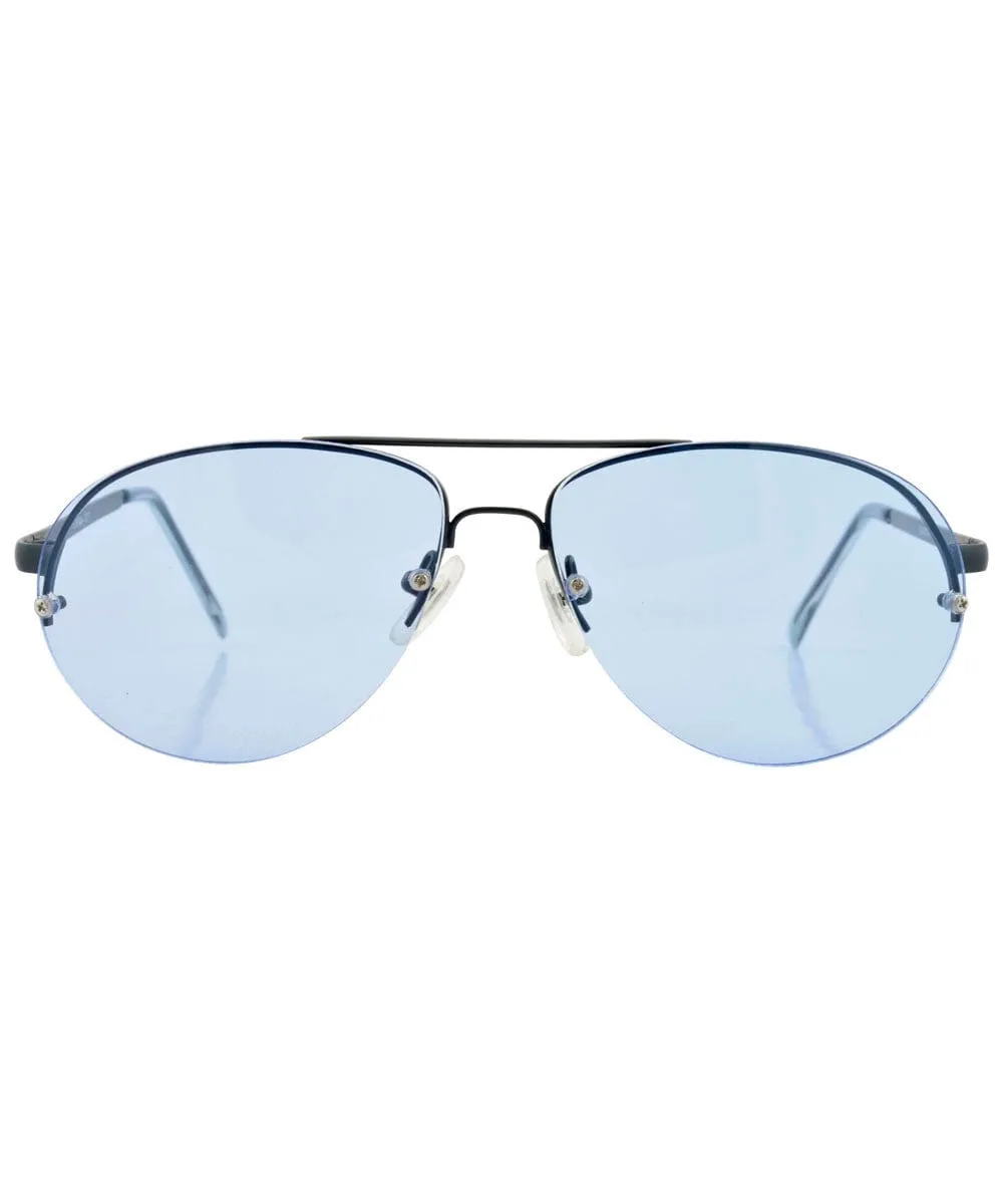 TRIX Blue Aviator Sunglasses sold by Giant Vintage product image thumbnail 3