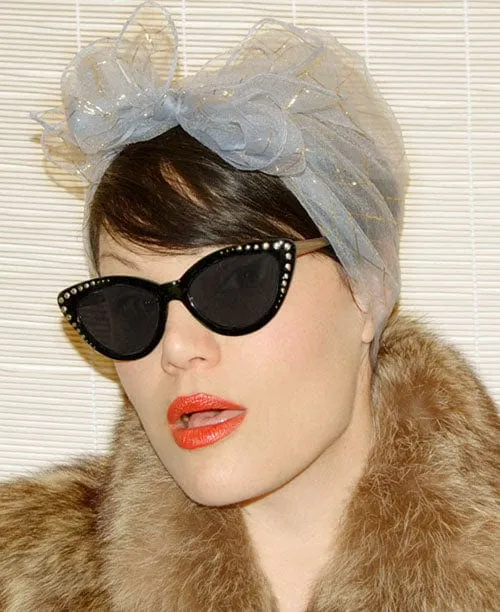 BLINK Black Cat-Eye Sunglasses sold by Giant Vintage product image thumbnail 3