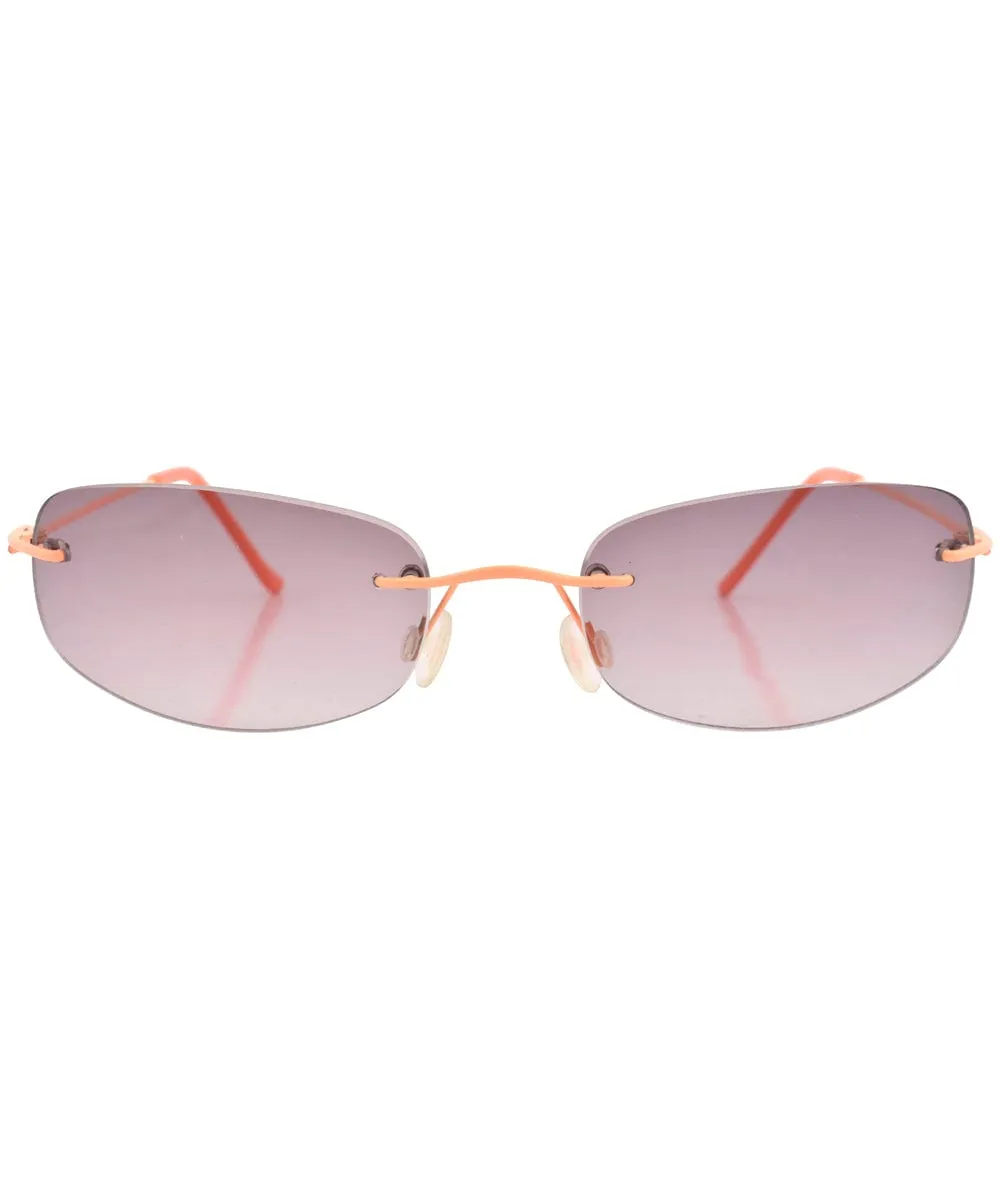 FRUITIES Orange Rimless Sunglasses sold by Giant Vintage product image thumbnail 3