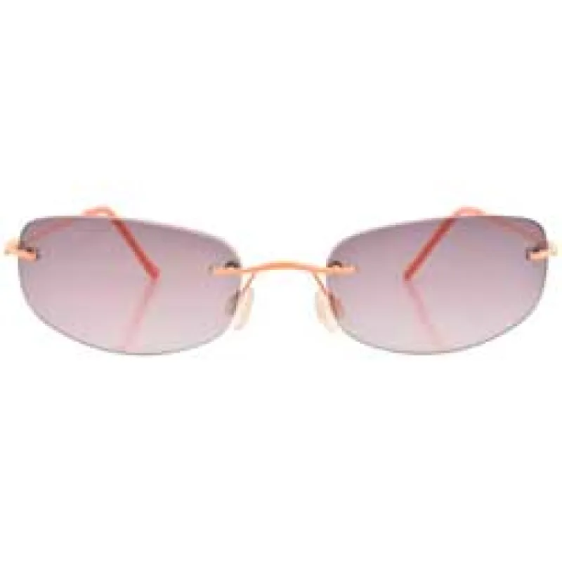 FRUITIES Orange Rimless Sunglasses sold by Giant Vintage